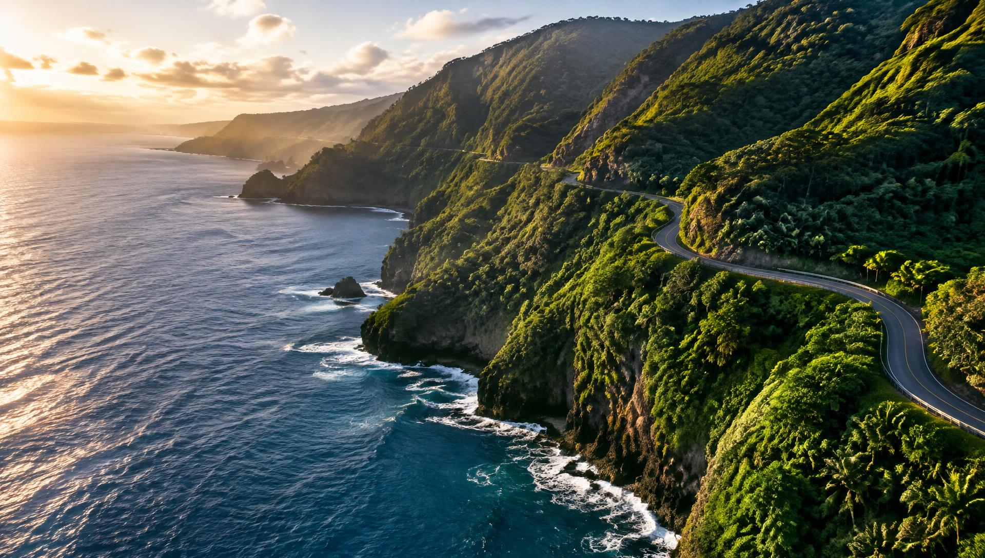 Road to Hana coastline, Maui